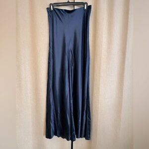 Banana republic Silk navy bias maxi skirt